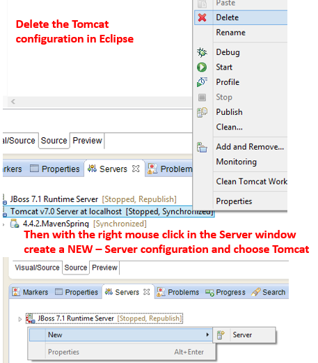 Delete-Add-Tomcat-inEclipse